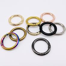 5pcs Metal ID 25mm Spring Gate O Ring Openable Keyring Leather Bag Belt Strap Buckle Dog Chain Snap Clasp Pendant Clip 9 Color 2024 - buy cheap