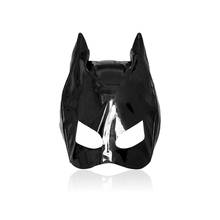 EXVOID-Máscara de capucha de restricción para despedida de soltera, sombrero sexual de esclavo, máscara de cabeza de gato, mascarada de cuero, Bondage BDSM 2024 - compra barato