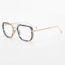 New York Thom Brand Fashional Square Eyeglasses Frame Men Women Classic Double Beam Glasses Optical Prescription Eyewear 816 2024 - buy cheap