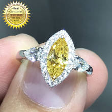 Кольцо из 18-каратного золота 1.4ct D VVS с муассанитом, свадебные украшения, сертификаты 2024 - купить недорого