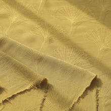 1 meter X 1.4 meter Warm yellow rayon material leaf pattern viscose fabric jacquard 2024 - buy cheap