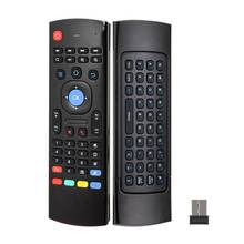 Teclado inalámbrico MX3 T3, mando a distancia inteligente, 2,4G, RF, retroiluminado, Air Mouse, con micrófono de voz, para X96, Tx3, H96, Android, TV Box 2024 - compra barato