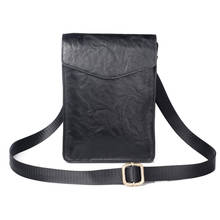 Riñonera Universal de cuero para hombre, bolso de hombro de PU, informal, cruzado, para teléfono móvil 2024 - compra barato