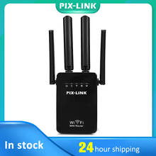 PIXLINK-repetidor WIFI inalámbrico, punto de acceso, extensor de rango de 300Mbps, amplificador de señal WiFi, 4 antenas externas WR09 2024 - compra barato