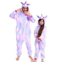 Pijamas de animales 4T-12T para niños y niñas, monos de Panda y unicornio, ropa de dormir para bebé, mono de punto, pijamas de invierno 2024 - compra barato