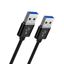 1M 2.0 USB Extension Cable 5Gbps Super Speed Dual Type A to Type A Data Sync Cord Cable For Radiator 2.0USB Data Extension Cable 2024 - купить недорого
