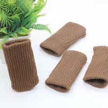 4pcs/Lot Large Knitted Chair Leg Socks Dining Table Foot Cover Furniture Foot Mat  Floor Protector Stool Sofa Chair Leg Caps 2024 - buy cheap