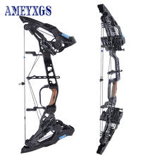 Arco compuesto de tiro con arco de 21,5-60 libras, bola de acero de doble propósito, procesamiento CNC, velocidad de disparo 330/460FPS, accesorios de caza estables, 1 Juego 2024 - compra barato