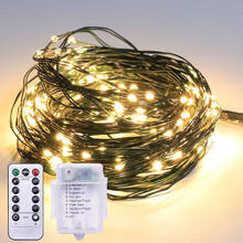 LED soft line light string fairy wedding party garden decoration light eight function remote control copper wire light string 2024 - buy cheap