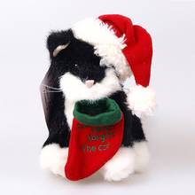 20cm Creative Lucky Teddy Bear for Christmas gift Santa Claws with Red Christmas Hat and Sock Teddy Bear plush children toy doll 2024 - buy cheap