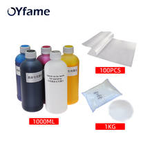 OYfame-tinta de transferencia DTF, película PET con polvo para impresora de película de transferencia directa, impresión DTF, 5x1000ml, 100 Uds. 2024 - compra barato