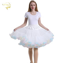 Short Petticoat Dress Tulle Skirt TUTU Skirts Womens Lolita  Girls Skirt Petticoat Bridesmaids Midi Skirt Jupe Saias Faldas 55CM 2024 - buy cheap