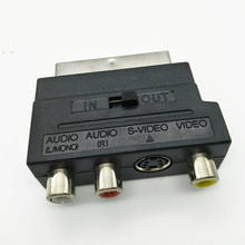 Adaptador de Audio para TV, conector convertidor hembra Scart, 2CS RGB a RCA s-video AV 2024 - compra barato