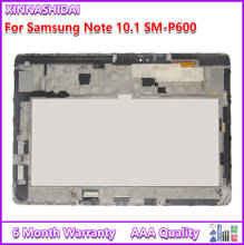 Tableta de prueba LCD para Samsung Galaxy Note 10,1, SM-P600, P605, P601, P600, pantalla LCD con Marco, sensores de digitalizador de pantalla táctil 2024 - compra barato