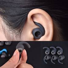 Fones de ouvido intra-auriculares de silicone 3 argolas s/m/l, capa com gancho para fones jbl, reflect esportivos, bluetooth 2024 - compre barato