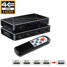 4 Port HDMI 2.0 Switch 4Kx2K@60Hz SGEYR 4x1 HDMI Switcher 4 In 1 Out Selector Switches Support 2160P 1080P for PS3/4 HDTV 2024 - buy cheap