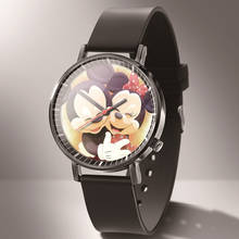 Relógio casual feminino quartz de couro, relógio de pulso desenho animado para meninos e meninas 2024 - compre barato