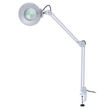 Lâmpada led de aumento iluminada com braço giratório, 8x, luminária de mesa com braçadeira de leitura, luz fria de beleza médica 2024 - compre barato