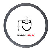 LIENGU 420g cyclo-cross 700C 30mm road disc bicycle rim tubeless clincher 27mm width cyclocross disc brake bike carbon rim