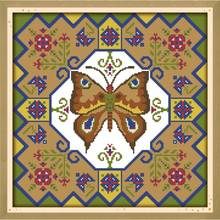 Joy Sunday  Beautiful Butterfly Counted Cross Stitch Kits11&14CT DMC DIY Embroidery Kits Needlework for Home Decor Handmade Gift 2024 - buy cheap
