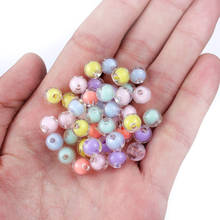 New 8mm 100mm Acrylic Loose Beads 100/200Pcs Round Spacer Beads for Jewelry Making DIY Bracelet Accesories Pick Size Colors 2024 - buy cheap