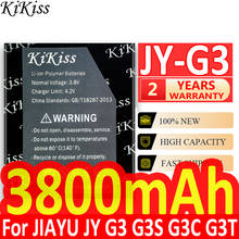 Pilha de alta qualidade para celular jiayu g3 g3s g3c g3t, bateria de telefone celular com 3800mah, nova, 100% 2024 - compre barato