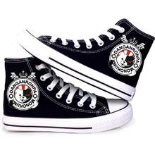 Unisex Anime Cos Trigger Happy Havoc Monokuma Lovers Casual Canvas Shoes plimsolls Flats shoes duck shoes Sneakers 2024 - buy cheap