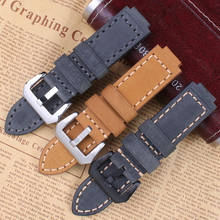 Leather watchband  24 * 16mm convex modified watch chain for gst-b200 watch belt 5608 gst-b200 men's watch strap watch band  pin 2024 - buy cheap