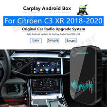 32GB For Citroen C3 XR 2018 - 2020 Car Multimedia Player Android System Mirror Link GPS Map Apple Carplay Wireless Dongle Ai Box 2024 - buy cheap