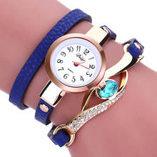 Элегантные модные женские часы с драгоценным камнем для глаз роскошные часы женские часы-браслет Женские кварцевые наручные часы Reloj Mujer saat 2019 2024 - купить недорого
