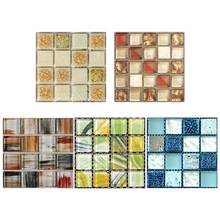 Pegatinas autoadhesivas 3D de PVC para decoración del hogar, calcomanía de mosaico de azulejo, ventana de vidrio, impermeable, bricolaje, 20 unids/set por juego 2024 - compra barato