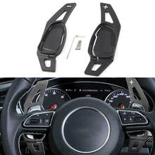 Accesorios para palanca de cambios de coche, extensión de paleta de cambio de volante, color negro, para Audi A5, S3, S5, S6, SQ5, RS3, RS6, RS7, 2 uds. 2024 - compra barato