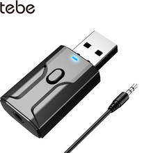 tebe Bluetooth 5.0 Receiver Transmitter Audio Adapter 3.5mm Aux 2 IN 1 Wireless Hifi Music Adapter USB Dongle For PC TV Speaker 2024 - buy cheap