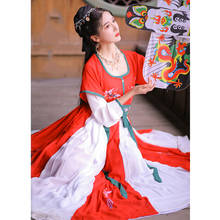 Hanfu bordado para mujer, traje para danza nacional, vestido de hada folclórica, traje de Festival Oriental, ropa de actuación Rave DC4679 2024 - compra barato