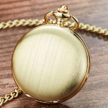 Vintage Silver Gold Smooth Case Quartz Pocket Watch Roman Numerals Dial Fob Chain Watch Men Women Pendent reloj de bolsillo 2024 - buy cheap