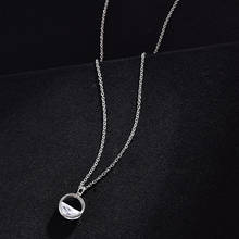 New Female Fashion Crystal Heart Necklace Pendant Short Sliver Color Chain Necklace Pendant Necklace Charm Gifts Girlfriends 2024 - buy cheap