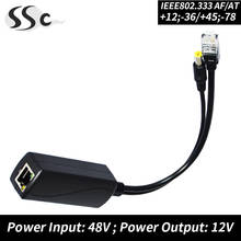 Kit de Cable divisor POE de 48V, compatible con POE sin cámara IP y AP inalámbrico de 10/100mbps 2024 - compra barato