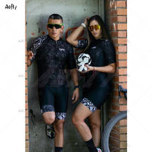 Kafitt-calça de triatlo para mulheres, roupa feminina, maiô personalizado para ciclismo, manga curta, verão 2024 - compre barato