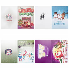 Tarjetas de pintura con diamantes 5D DIY, tarjetas de felicitación de Navidad, Postales de Navidad de Santa Claus, regalo artesanal para niños, decoración de Navidad a189 2024 - compra barato