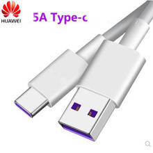 Huawei USB 5A Type C Cable P30 P20 Pro lite Mate20 10 Pro P10 Plus lite USB 3.1 Type-C Original Super charge Super Charger Cable 2024 - buy cheap