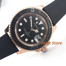 41mm Parnis Black Dial Sapphire Glass Luminous Marks Luxury Brand Automatic Movement men's Watch pa7 2024 - buy cheap