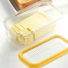 Multifunction Butter Cutter Stainless Steel Slicer Cheese Glass Butter Keeper Container Box Kitchen Accessories 2024 - buy cheap