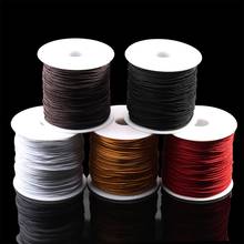 7m/lot Width 1mm Leather Line Waxed Cord Cotton Thread String Strap Necklace Rope Bead For Jewelry Making DIY Bracelet Supplies 2024 - buy cheap