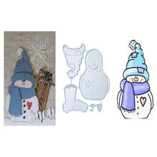 2022 NEW Christmas Snowman Metal Cutting Dies Embossing Stencil Album Decor DIY Handcraft Cutter Mold 2024 - buy cheap