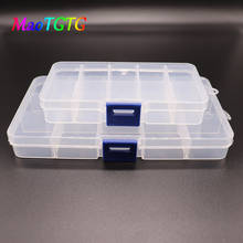 10/15 Grid Transparent Plastic Storage Box For Jewelry Beads Necklace Bracelet Adjustable Container Display Storage Wholesale 2024 - buy cheap