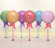 12pcs/lot Colorful Candy Foil Balloons 18 Inch Round Lollipop Aluminum Balls Wedding Birthday Baby Party Decoration 2024 - buy cheap