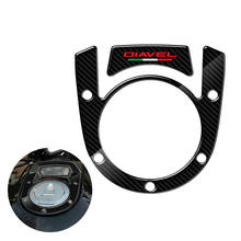 Almohadilla 3D para tanque de motocicleta, protección de tapa de combustible, funda Compatible con modelos Ducati Diavel, apariencia de carbono 2024 - compra barato