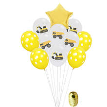 Construção tema fontes de festa látex balões construção balões para crianças meninos construtor temático festa de aniversário decorações 2024 - compre barato