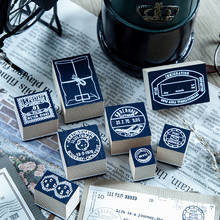 Selo decorativo antigo para carimbo, conjunto de selos de borracha de madeira para faça você mesmo, para fazer cartões de álbum de recortes 2024 - compre barato