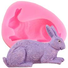 Пасхальный кролик силиконовые формы инструменты для украшения тортов из мастики конфеты форма для шоколадной мастики полимерной глины мыло формы 2024 - купить недорого